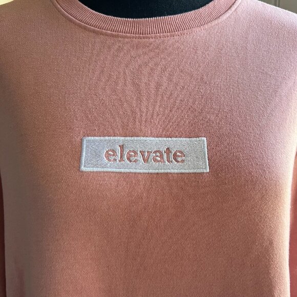 Pink Sweatshirt Elevate Size Large San Francisco Work Shirt Brand 0289 - Picture 5 of 9